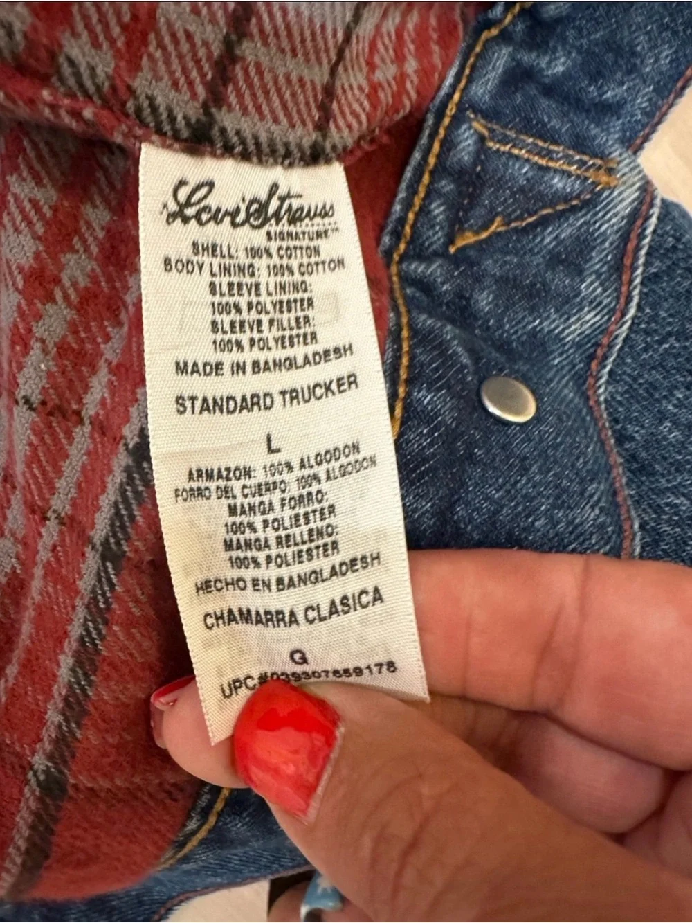 Vintage 90s Levi's Denim Trucker Jacket Large